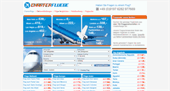 Desktop Screenshot of charterfluege.net
