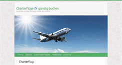 Desktop Screenshot of charterfluege.de