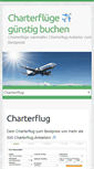 Mobile Screenshot of charterfluege.de