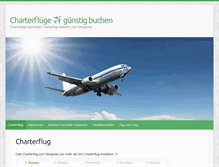 Tablet Screenshot of charterfluege.de